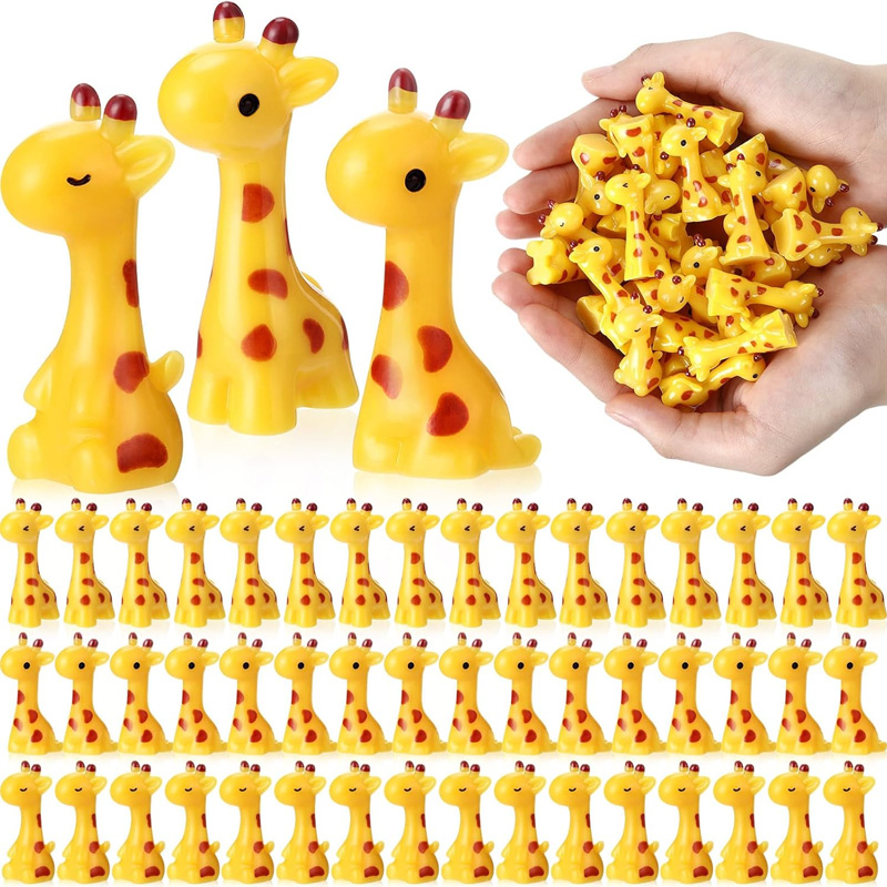 Nutcracker Figurine - 5/10 Stück Mini-Giraffen-Miniaturen aus Kunstharz für