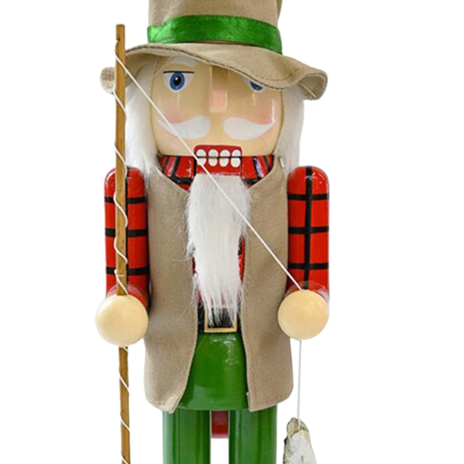 Nutcracker Figurine - Hölzerner Nussknacker Weihnachtsdekoration Tischdekoration Weihnachts-Nussknacker