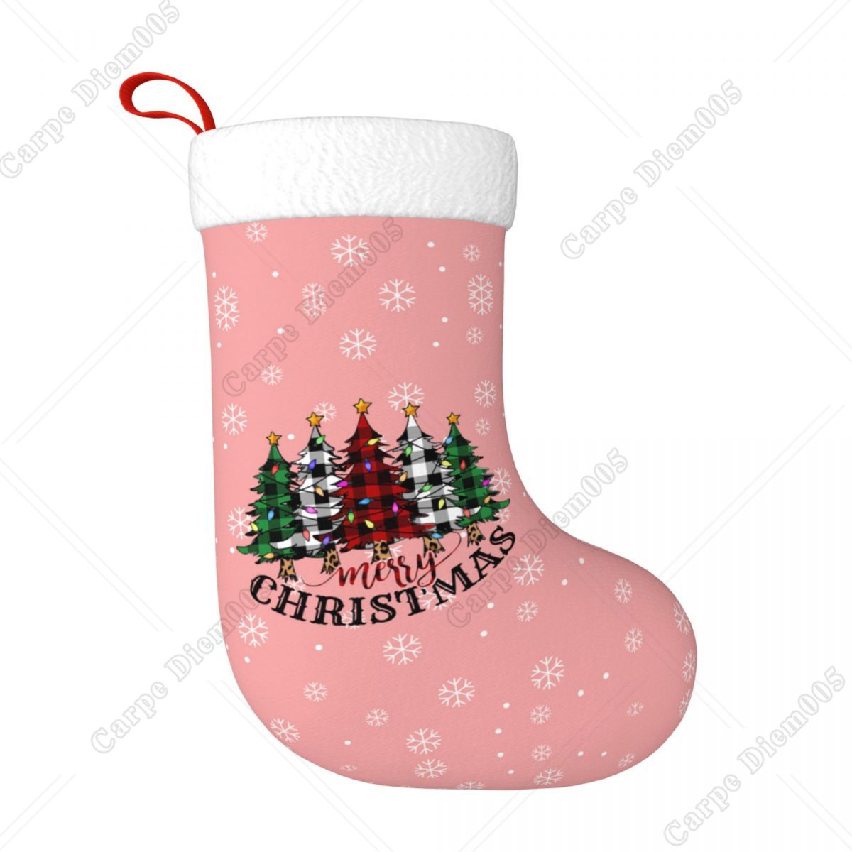 Rosa Schneeflocken-Weihnachtsb – Christmas Stocking Hanging Bewertung und Preis