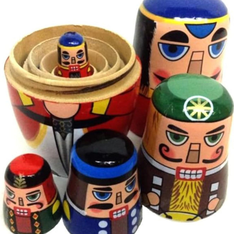 5-teiliges russisches Nussknac – Nutcracker Figurine Bewertung und Preis