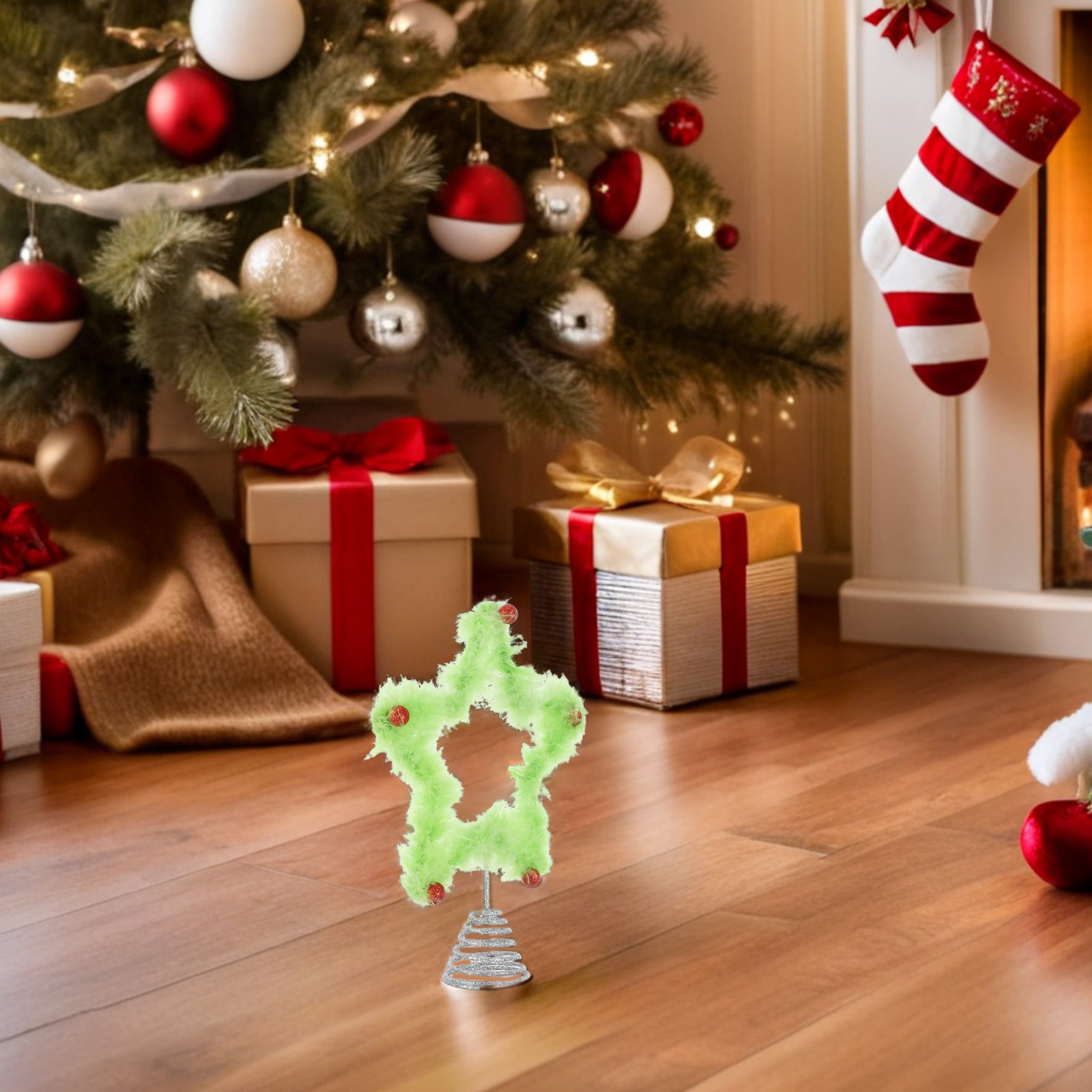Grüner Metallstern als Baumspi – Star Tree Topper Bewertung und Preis