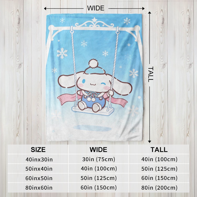 Sanrio Decke Cinnamoroll Winte – Christmas Throw Blanket Bewertung und Preis