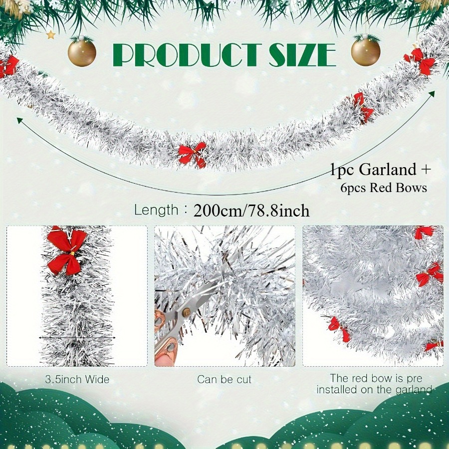 Weihnachts-Lametta-Girlande mi – Tinsel Garland Decoration Bewertung und Preis