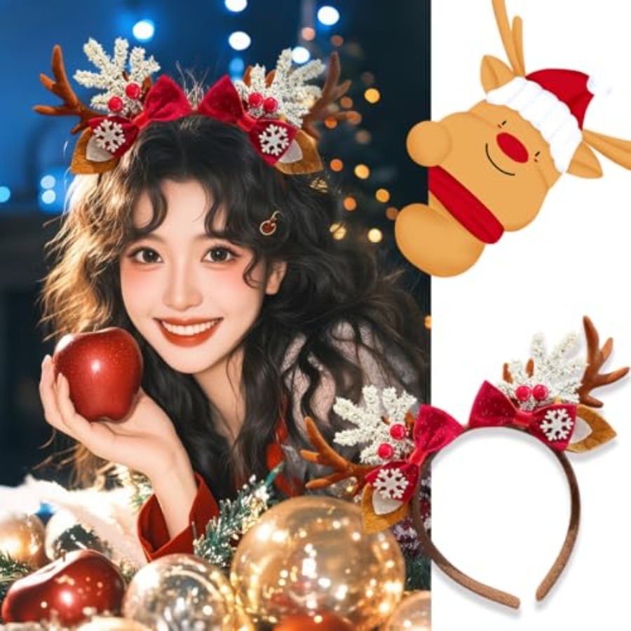 Niedliches Weihnachts-Haarband – Reindeer Antlers Headband Bewertung und Preis