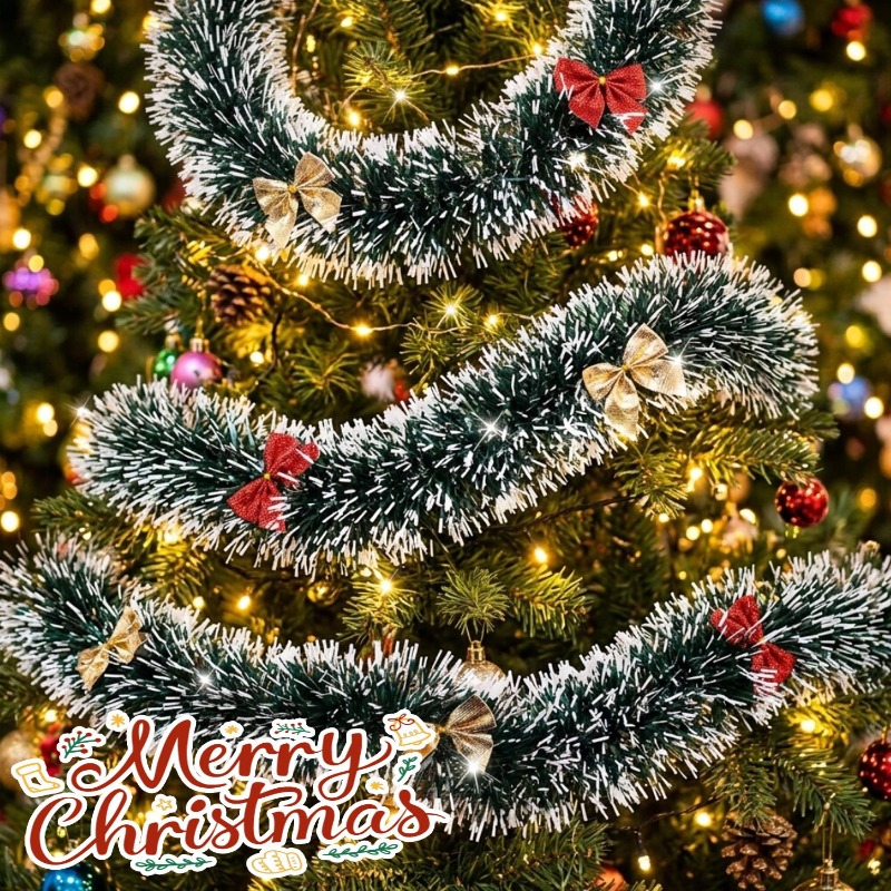 20/2m Weihnachts-Lametta-Girla – Tinsel Garland Decoration Bewertung und Preis