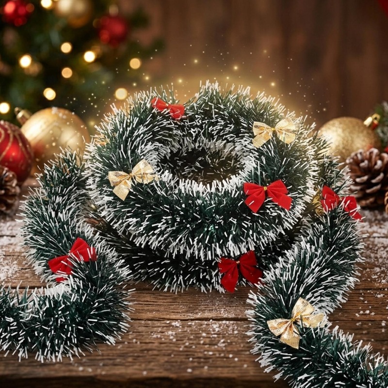 20/2m Weihnachts-Lametta-Girla – Tinsel Garland Decoration Bewertung und Preis