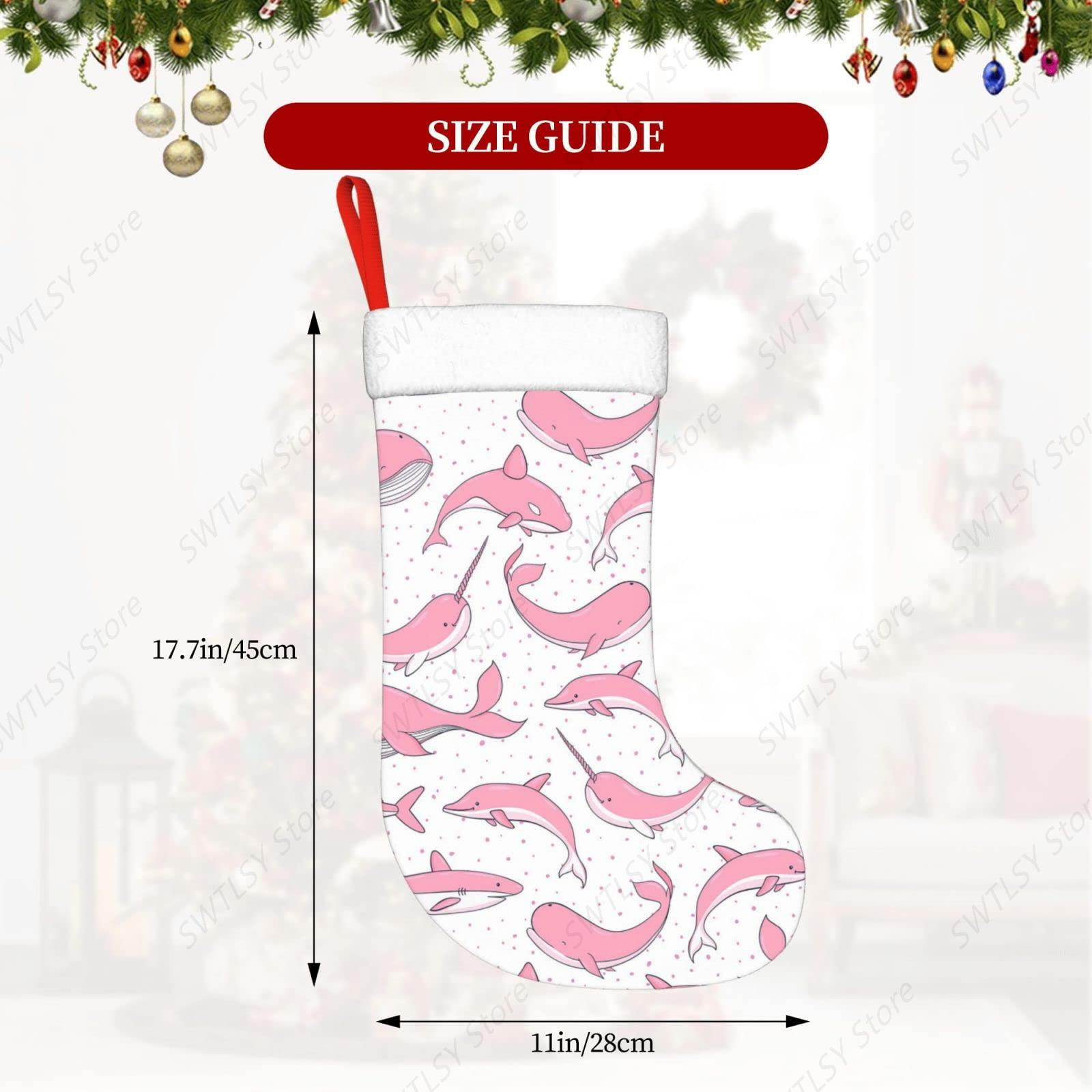 Weihnachten rosa Wale Weihnach – Christmas Stocking Hanging Bewertung und Preis