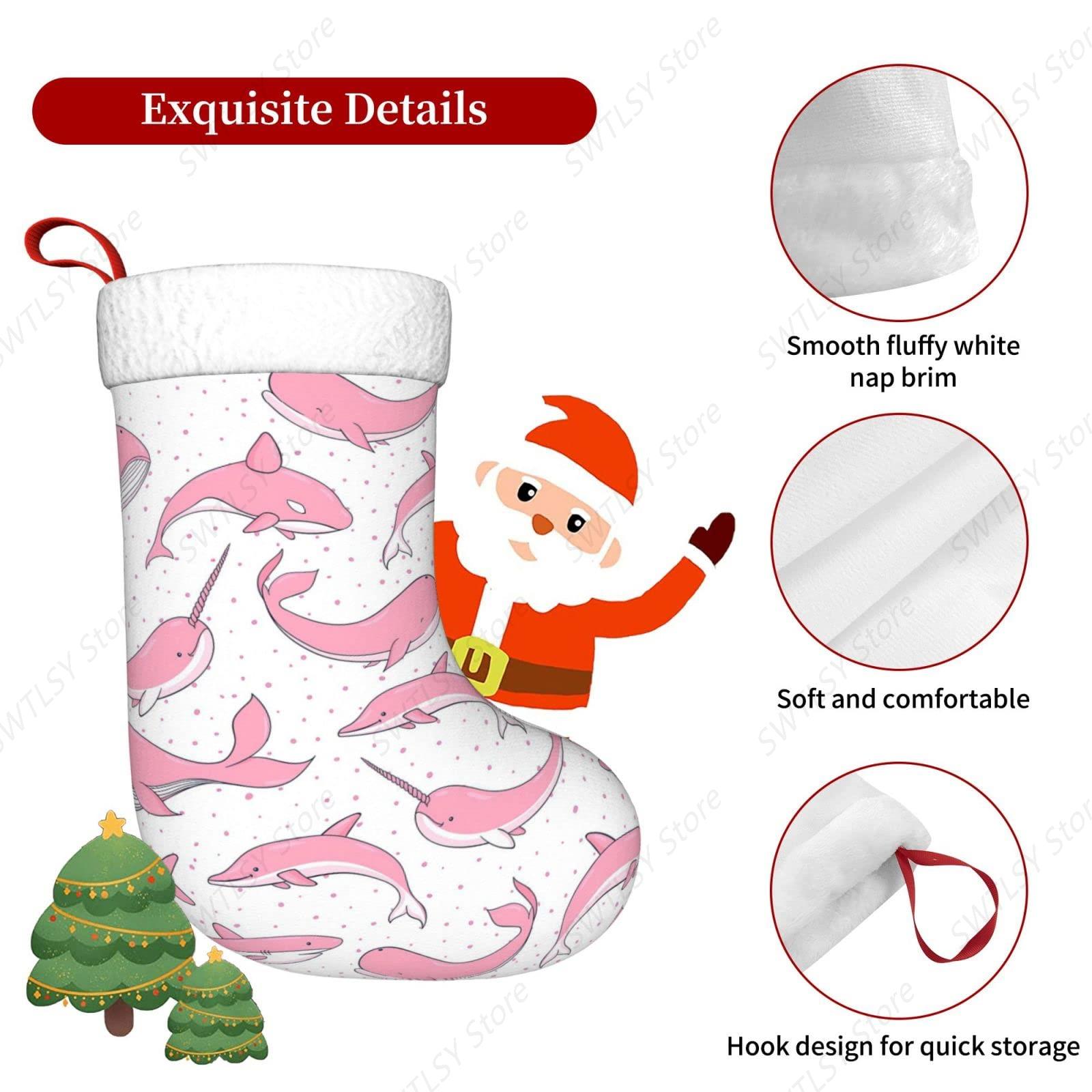 Weihnachten rosa Wale Weihnach – Christmas Stocking Hanging Bewertung und Preis