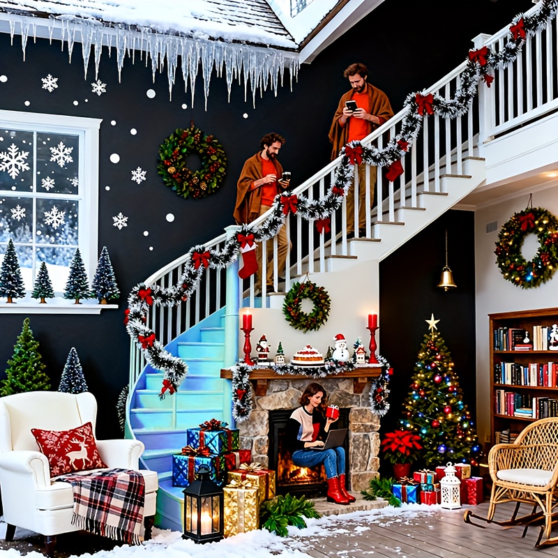 Künstliche Weihnachtsgirlande, – Tinsel Garland Decoration Bewertung und Preis