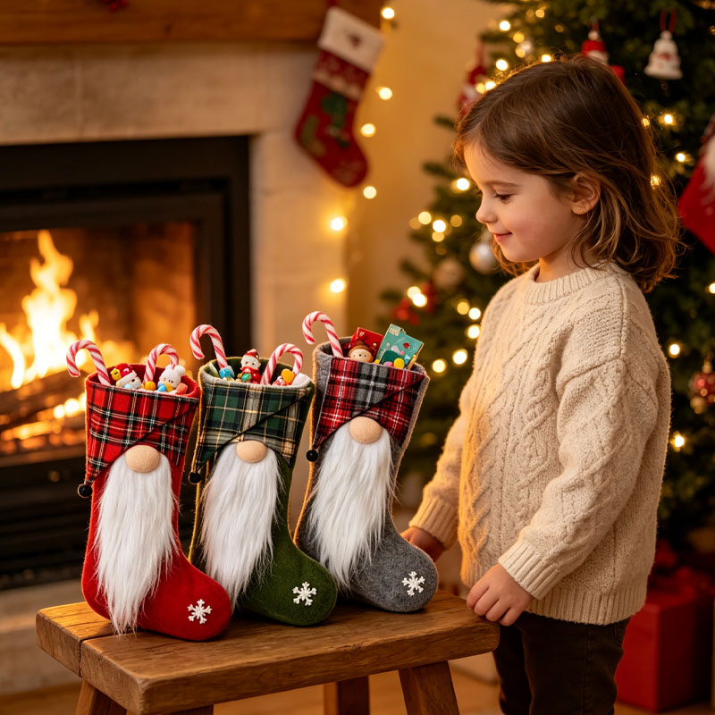 1-4 Stück Weihnachts-Geschenkt – Christmas Stocking Hanging Bewertung und Preis